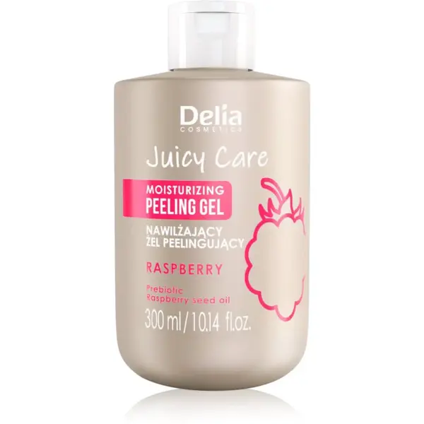 Delia Cosmetics Juicy Care Raspberry hydratační tělový peeling 300 ml