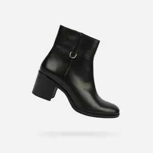 Black Geox New Asheel Women's Ankle Boots - Ladies