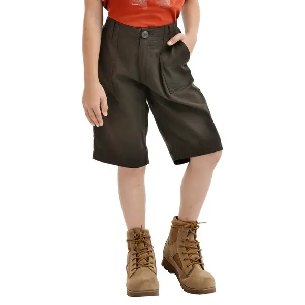 Bushman Dětské kraťasy Perth tmavě hnědé 152