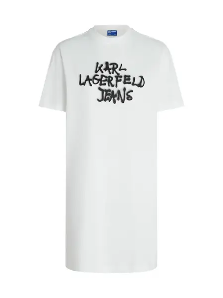 KARL LAGERFELD JEANS Šaty  čierna / biela