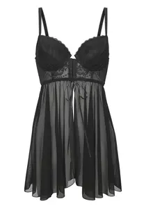 LASCANA Negližé  čierna