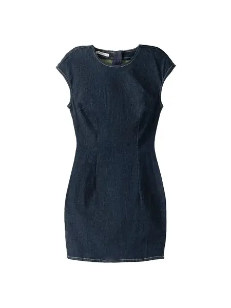 Bershka Šaty  tmavomodrá