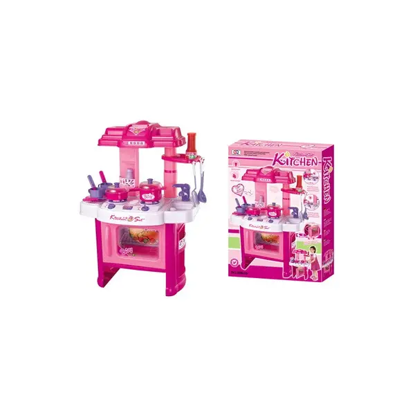 G21 Hračka Dětská kuchyňka DELICACY s příslušenstvím, růžová