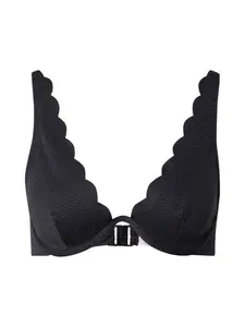 Hunkemöller Bikinový top 'Scallop'  čierna