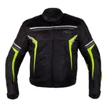 Pánská moto bunda BOS Laganas Black/Yellow XXL