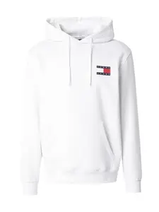 Tommy Jeans Mikina 'ESSENTIAL'  námornícka modrá / červená / biela