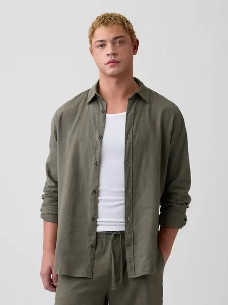 GAP lněná košile Standard Fit