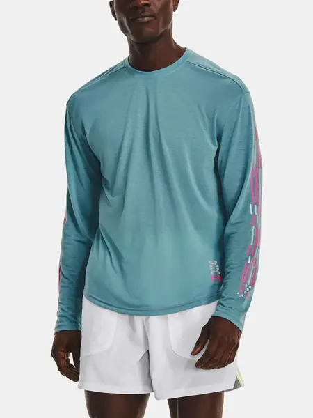 Tričko Under Armour UA RUN ANYWHERE BREEZE LS -BLU