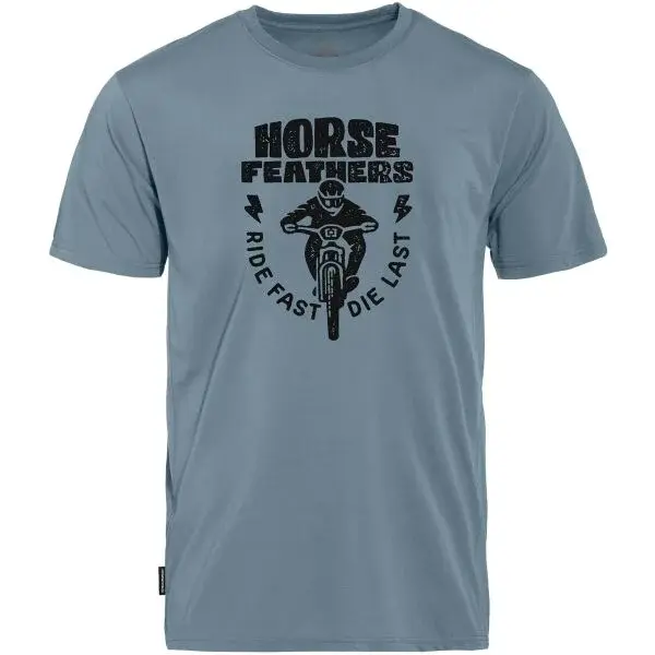 Horsefeathers FULL SEND Pánské cyklistické tričko, světle modrá, velikost