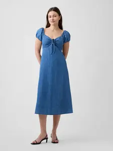 GAP Denim Midi Šaty