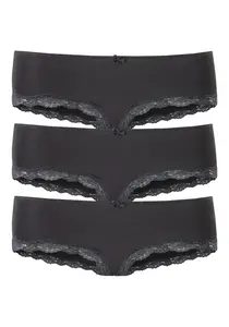 LASCANA Nohavičky  čierna