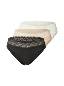 Tommy Hilfiger Underwear Nohavičky  béžová / slonová kosť / čierna