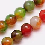 Natural Peacock Agate Beads Strands