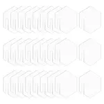 60Pcs Mirror Acrylic Wine Glass Charms