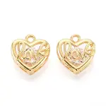 Brass with Cubic Zirconia Charms