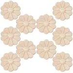 10Pcs Carved Wooden Display Decorations