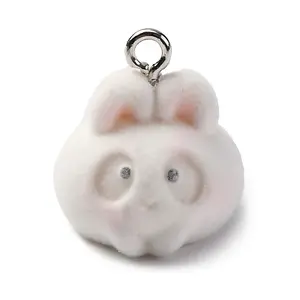 Flocky Animal Resin Pendants