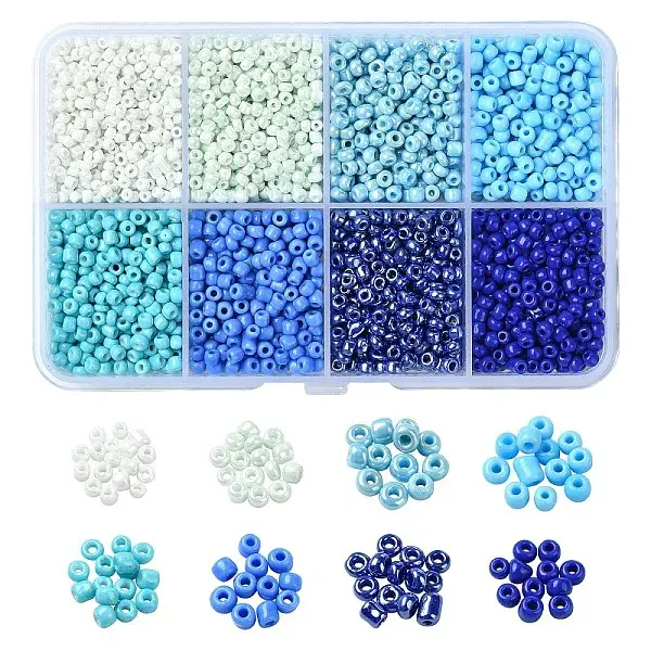 DIY Round Glass Beads Bracelet Making Kits