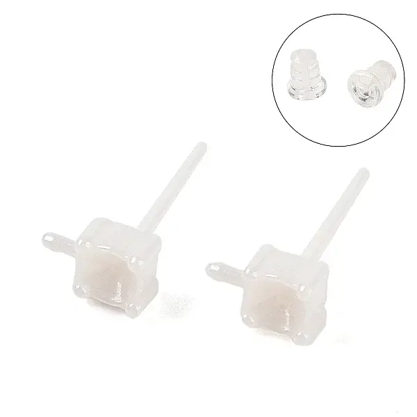 Hypoallergenic Bioceramics Zirconia Ceramic Stud Earrings Finding
