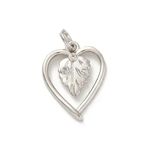 Brass Micro Pave Cubic Zirconia Pendants