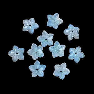 Dyed & Heated Glass Bead Caps