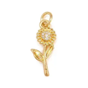 Valentine's Day Brass Micro Pave Cubic Zirconia Pendants