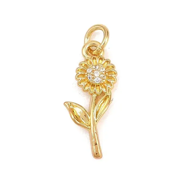 Valentine's Day Brass Micro Pave Cubic Zirconia Pendants