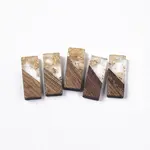 Transparent Resin & Walnut Wood Pendants