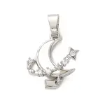 Brass Micro Pave Cubic Zirconia Pendants