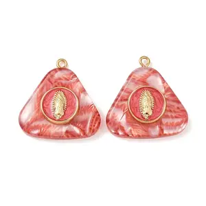 304 Stainless Steel Resin Pendants