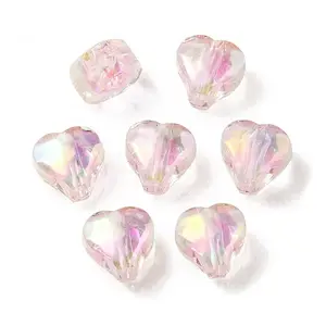 UV Plating Rainbow Iridescent Acrylic Beads