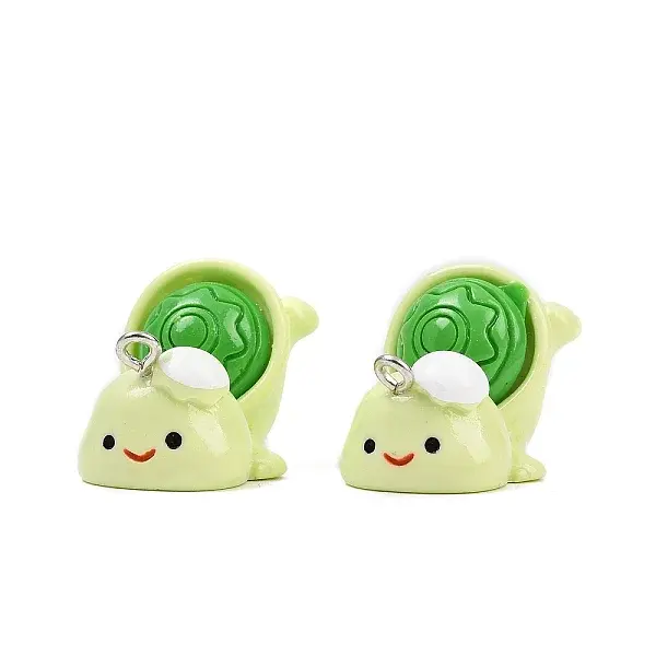 Cute Opaque Resin Pendants