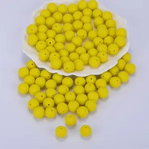 Round Silicone Focal Beads