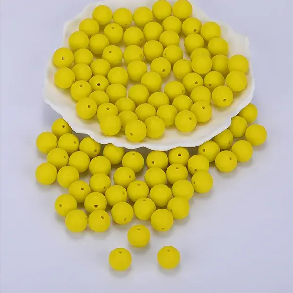 Round Silicone Focal Beads