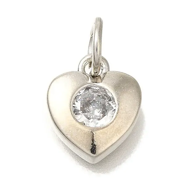 Brass Micro Pave Cubic Zirconia Pendants