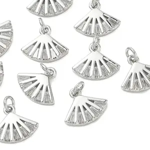 Brass Micro Pave Cubic Zirconia Pendants