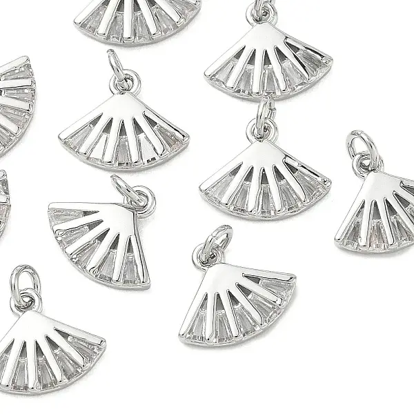 Brass Micro Pave Cubic Zirconia Pendants