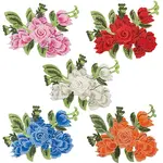 10Pcs 5 Colors Polyester Handwork Embroidery Costume Accessories