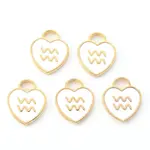 Light Gold Plated Alloy Enamel Pendants