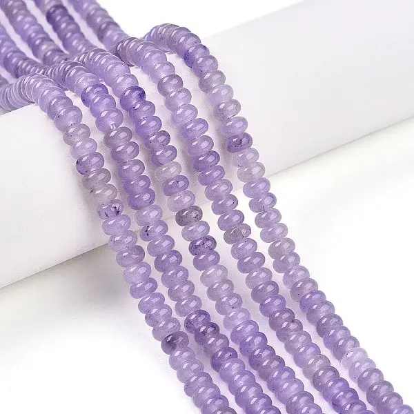 Dyed Natural White Jade Beads Strands