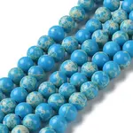 Synthetic Imperial Jasper Dyed Beads Strands