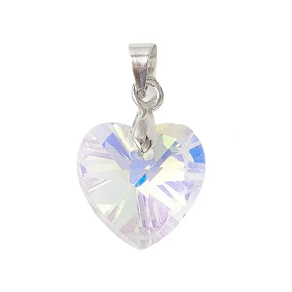 10Pcs Electroplate Brass Glass Pendants