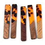 Transparent Resin & Walnut Wood Big Pendants