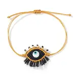 Bohemian Handmade Evil Eye with Tassels Charm Bracelets