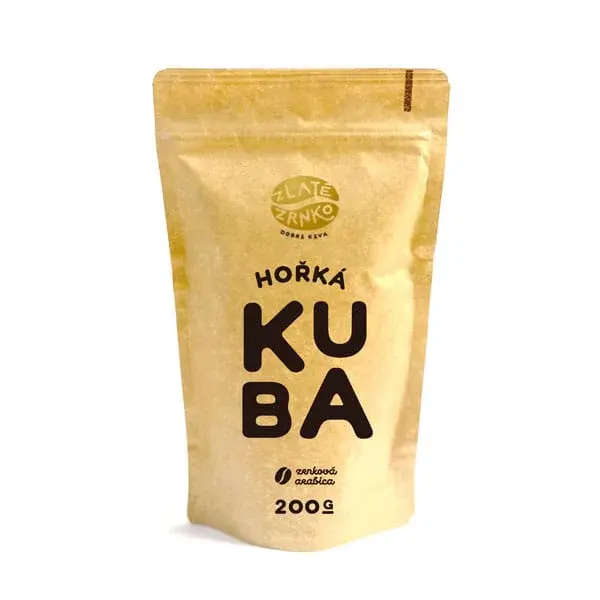 Káva Zlaté Zrnko - Kuba "HOŘKÁ" - Nejzajímavější 1 kg