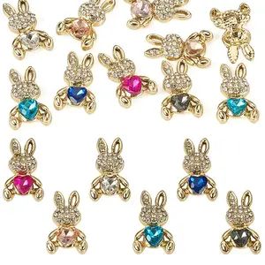 10Pcs UV Plating Alloy Pendants