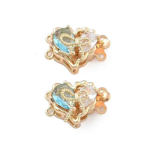 Brass Glass Box Clasps