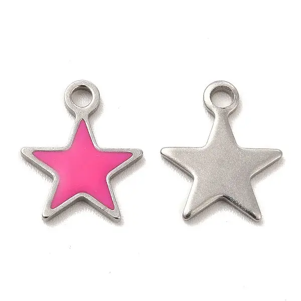 304 Stainless Steel Enamel Pendants