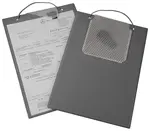 EICHNER Desky na dokumenty A4, se suchým zipem, poutkem a kapsou na klíče, různé barvy - Plus Barva: šedá