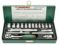 Gola sada 1/4", 6 hranné hlavice, 4-13 mm, 18 kusů - JONNESWAY